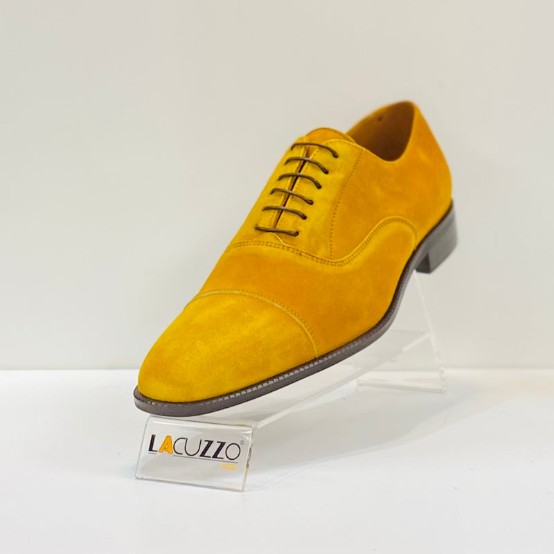 Lacuzzo Mustard Suede Derby Shoe