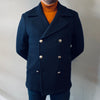 Markup Navy Double Breasted Peacoat