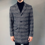 !Solid Overcoat Black Check