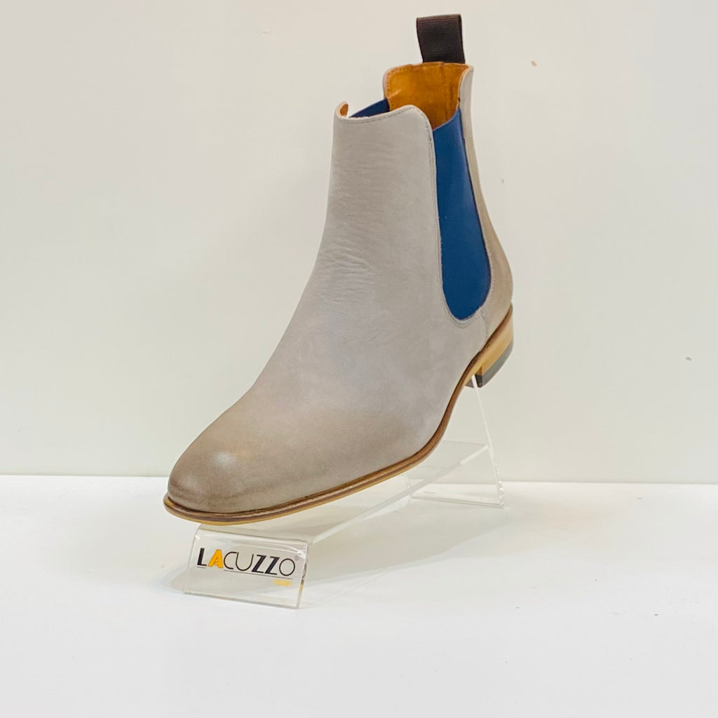 Lacuzzo Grey Nubuck Chelsea Boot